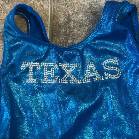 GK Blue Texas Leotard CXL - Picture 2 of 5